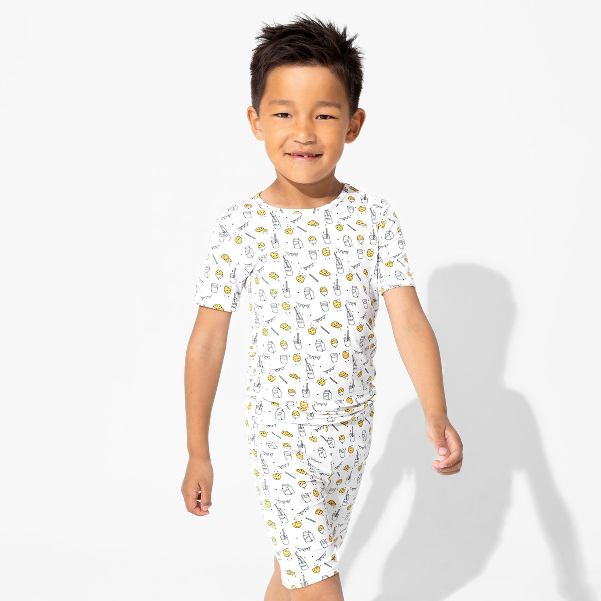 Milk &amp; Cookies Original Bamboo Kids Pajama Short Set