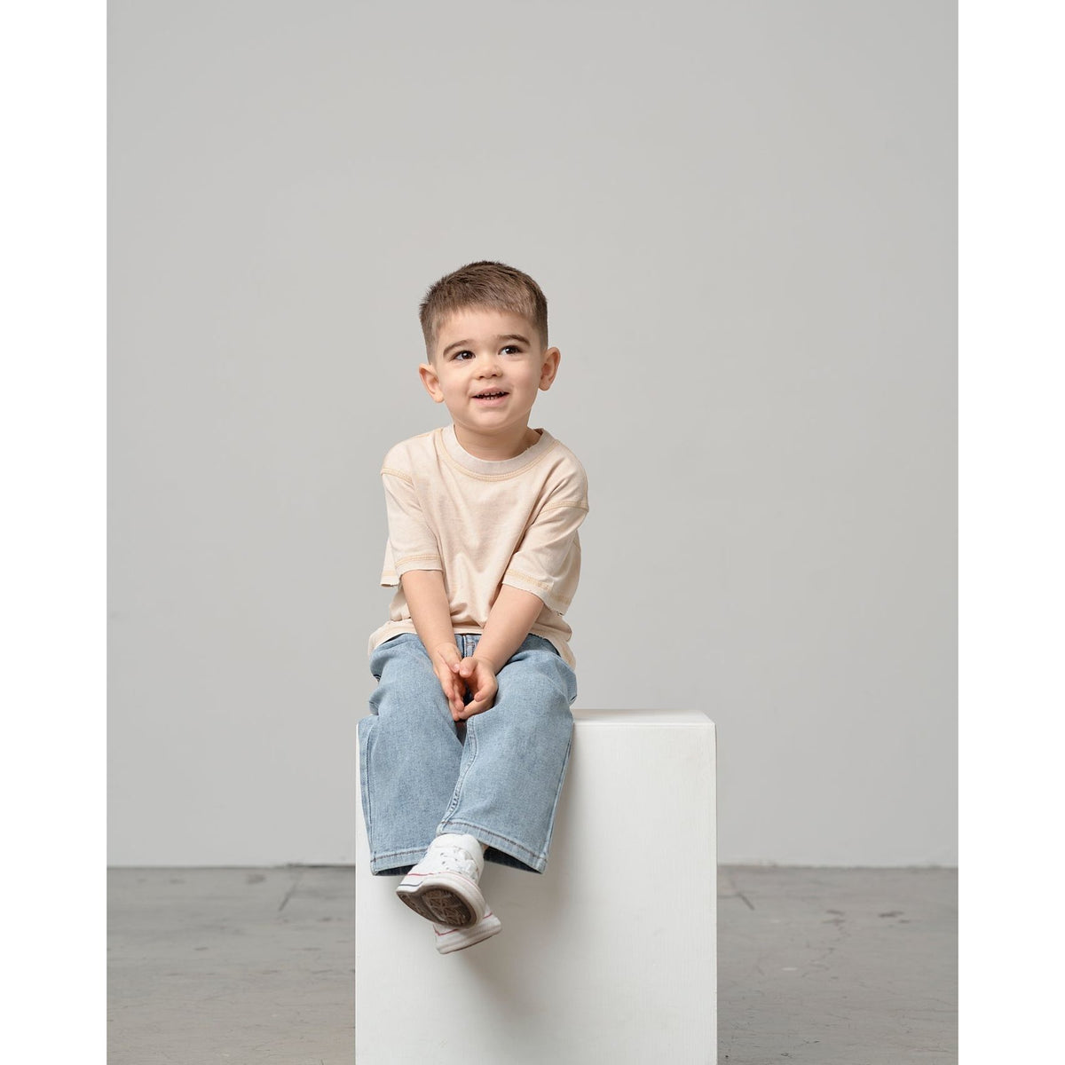 Mineral Wash Tee - Cream