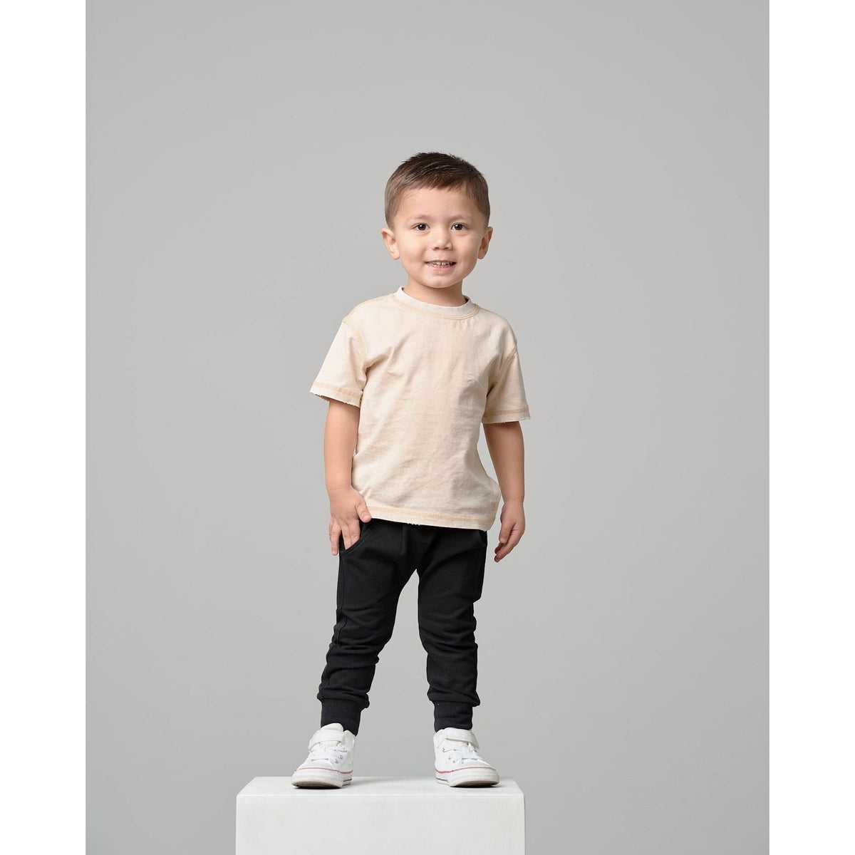 Mineral Wash Tee - Cream