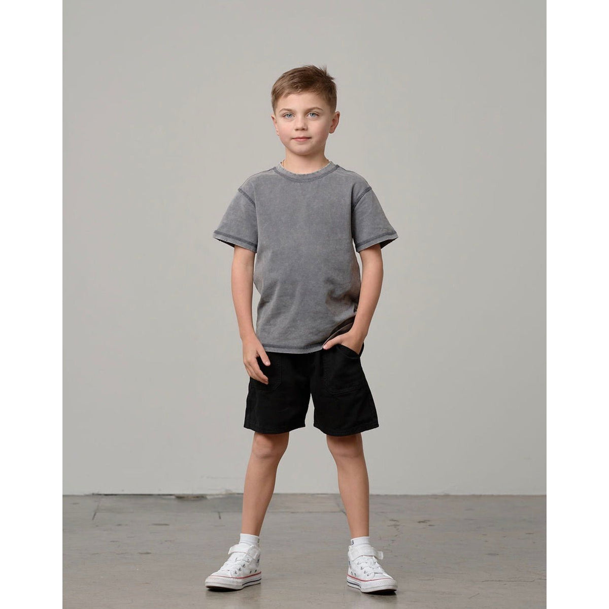 Mineral Wash Tee - Graphite