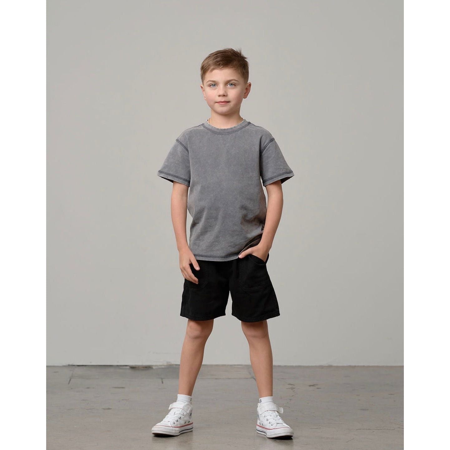 Mineral Wash Tee - Graphite