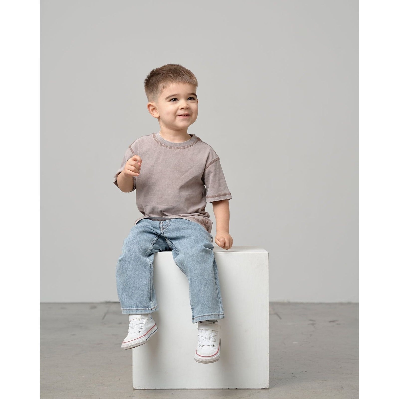 Mineral Wash Tee - Taupe