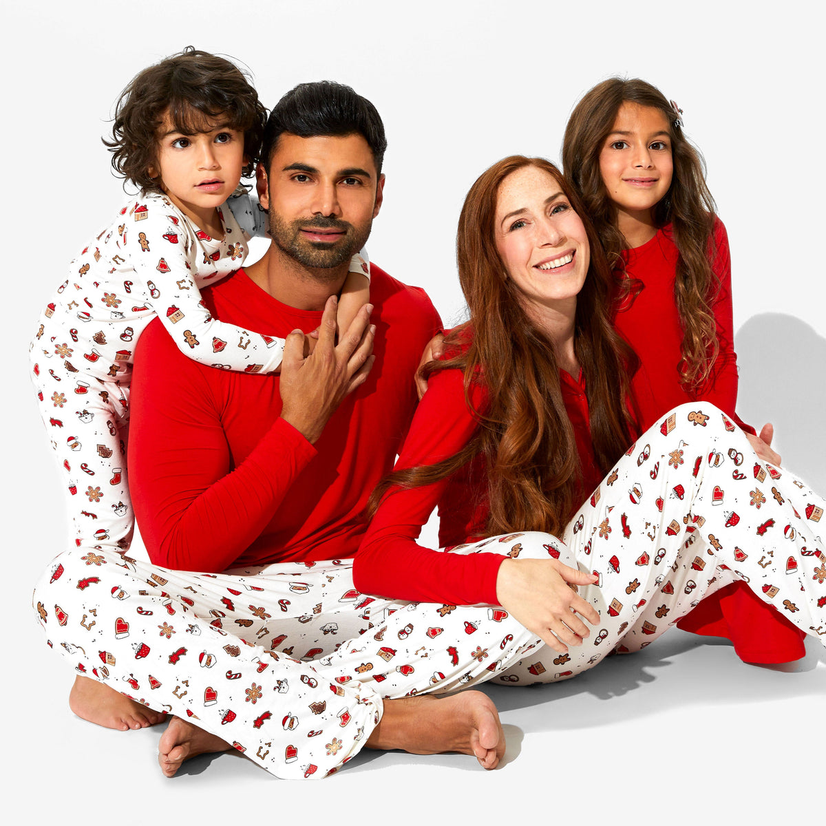 Winterberry Red Bamboo Girls' Long Sleeve Dress