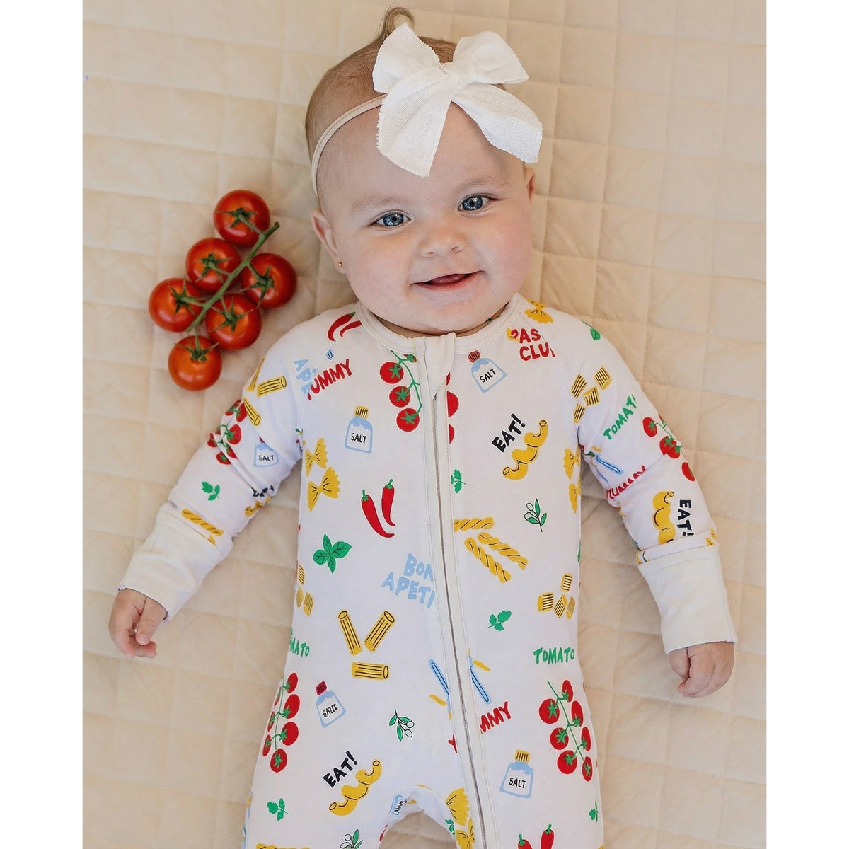 Bamboo Zip Romper | Pasta Club