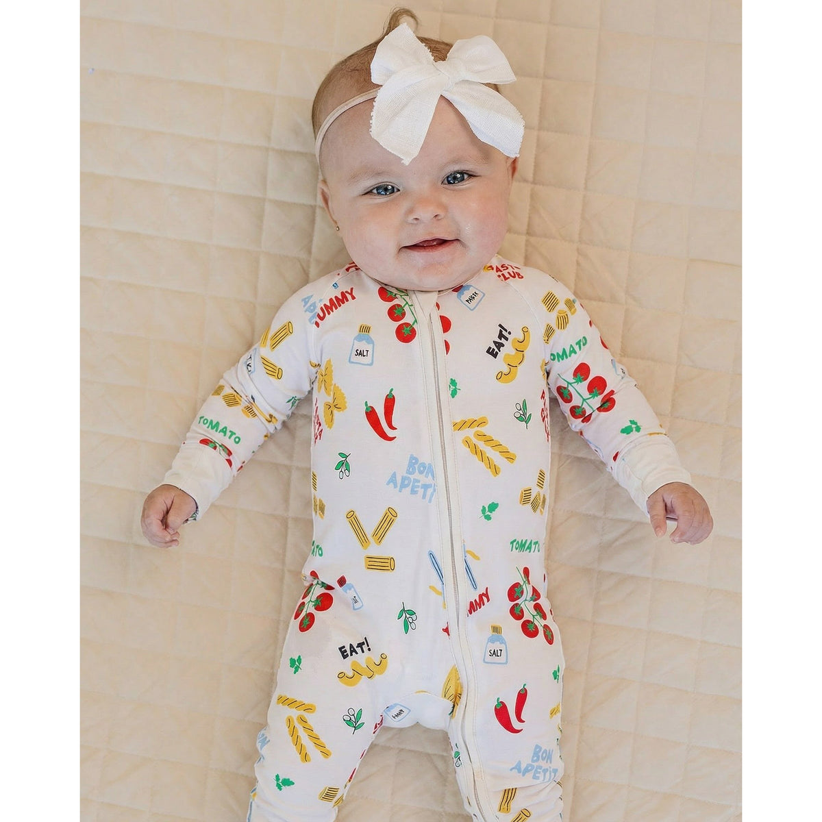 Bamboo Zip Romper | Pasta Club