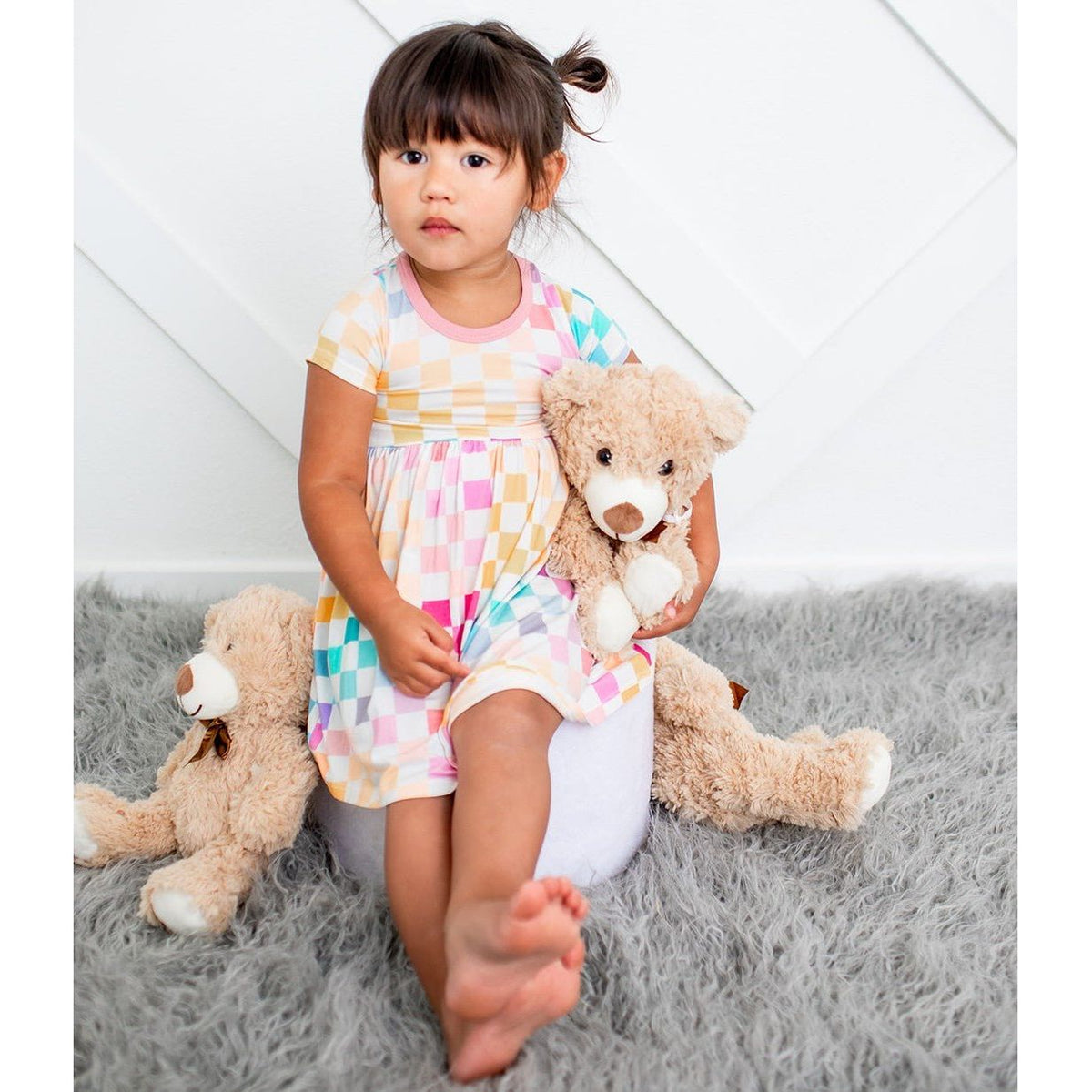 Pastel Checks Dress