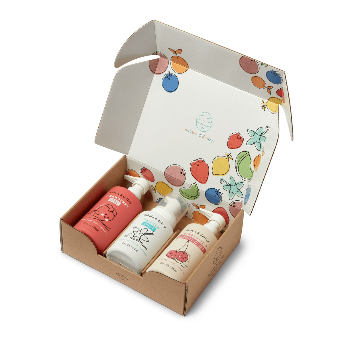 Dabble &amp; Dollop Cherry Berry Conditioner &amp; Bath Bundle