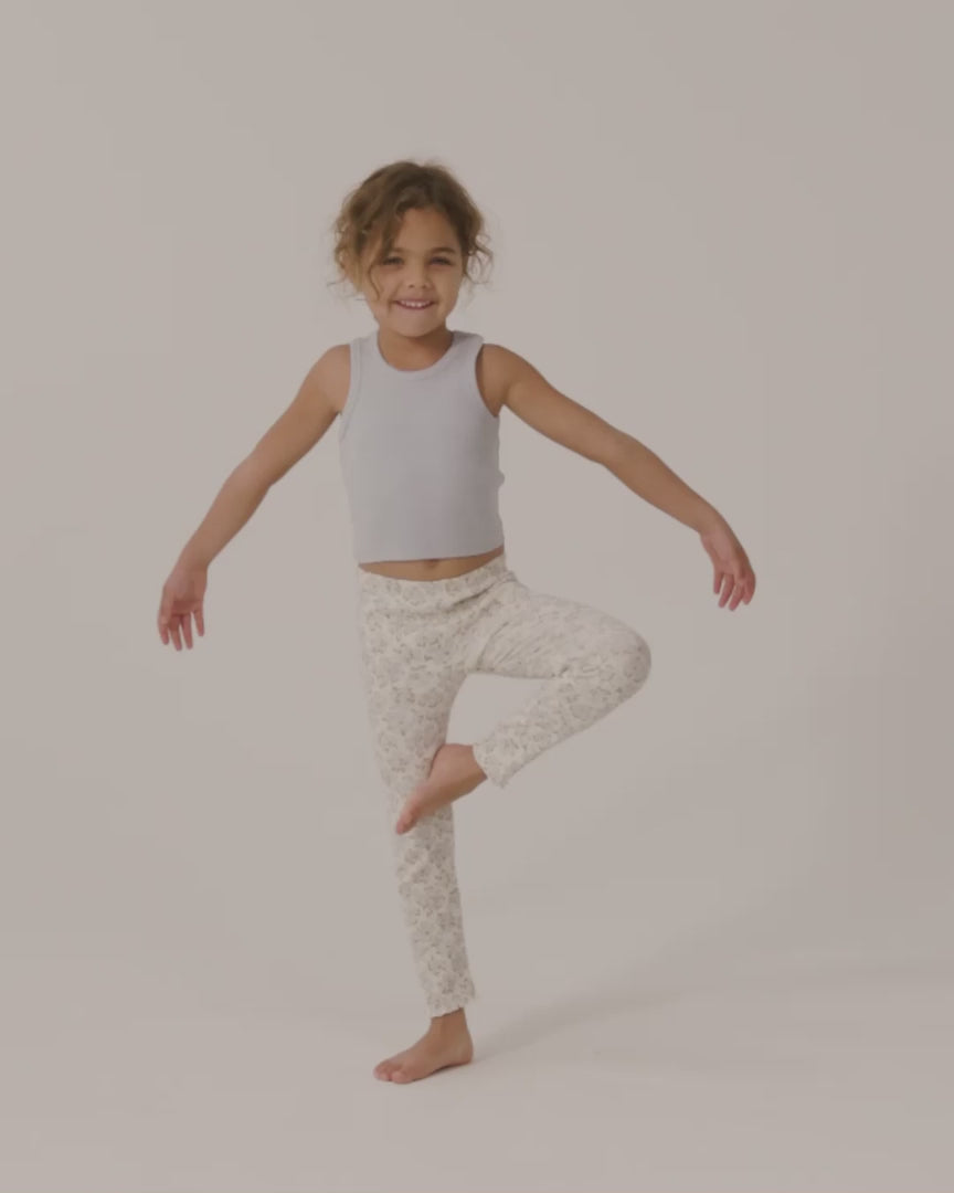 ribbed tank set || shell, light blue