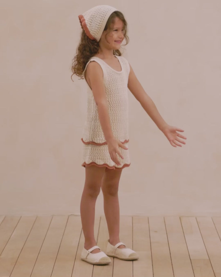 crochet knit pullover || cherries