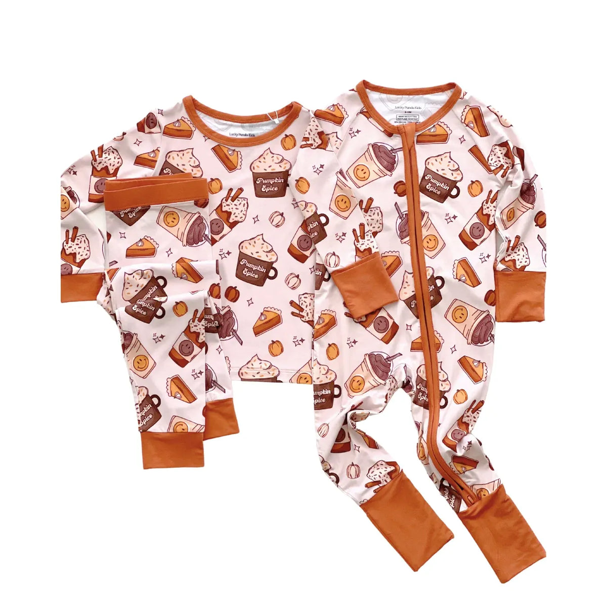 Bamboo Zip Romper | Pumpkin Spice