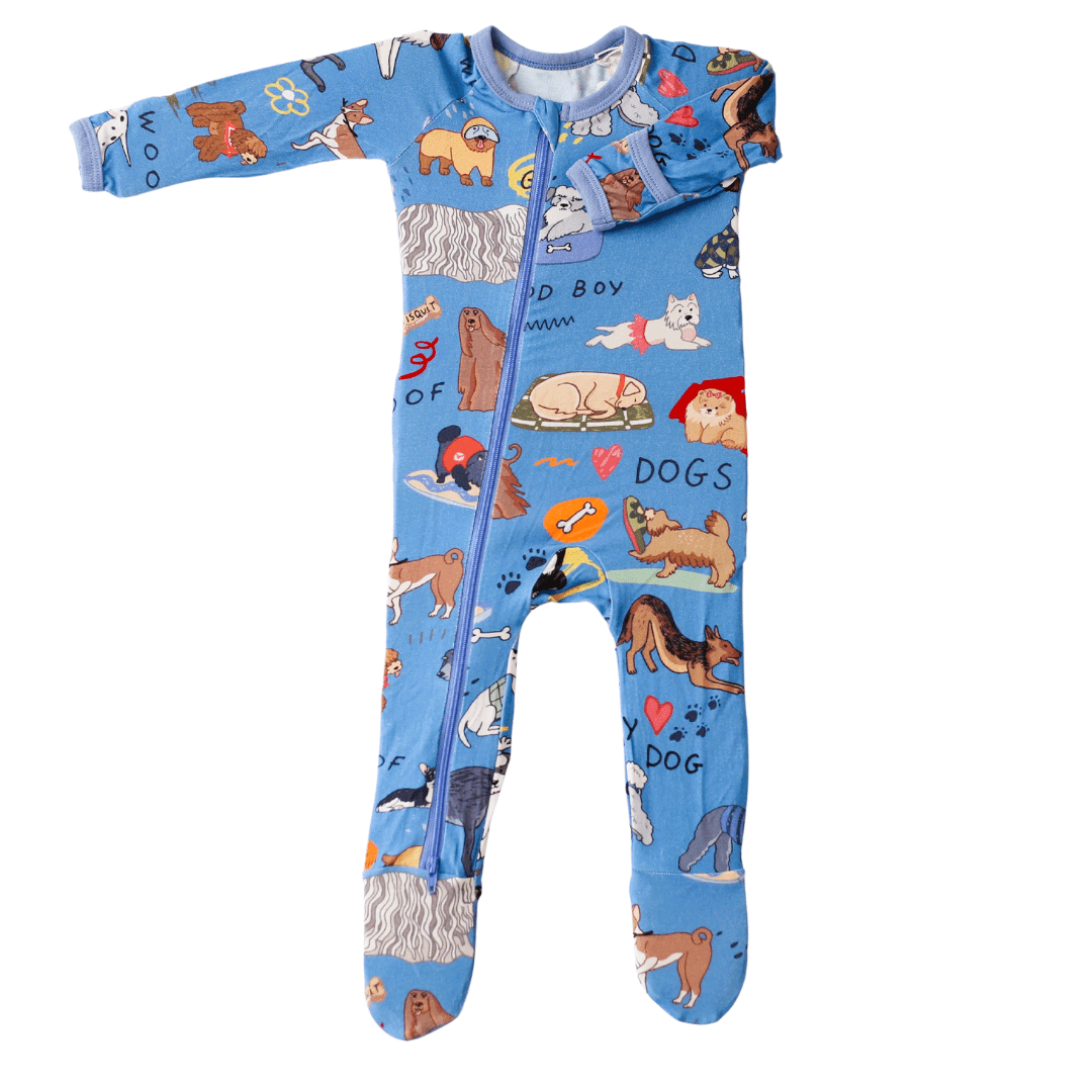 Puppy Pals Blue Footie