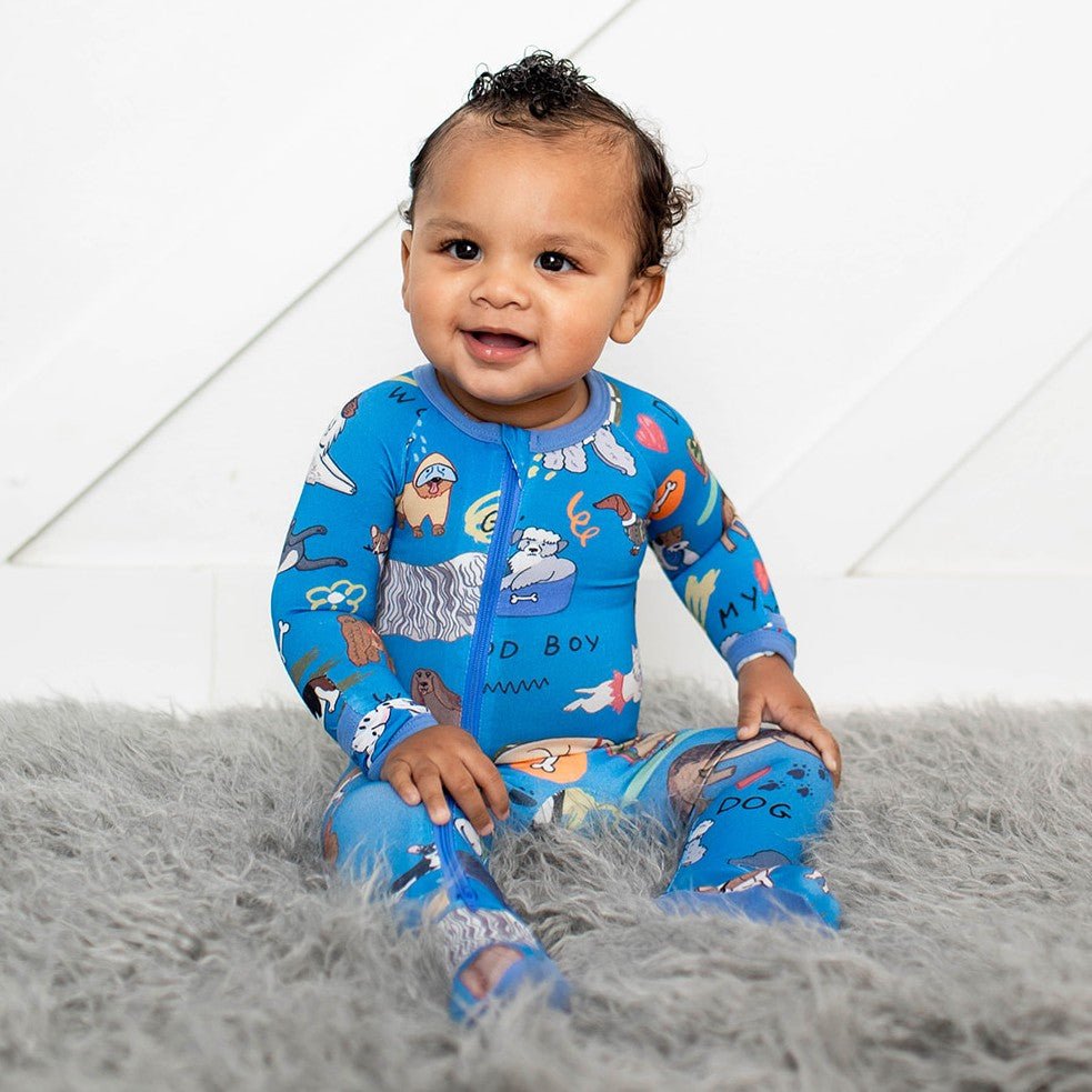 Puppy Pals Blue Footie