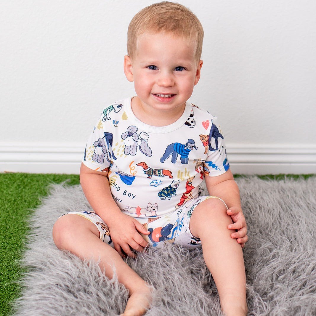 Puppy Pals White Shorts PJs
