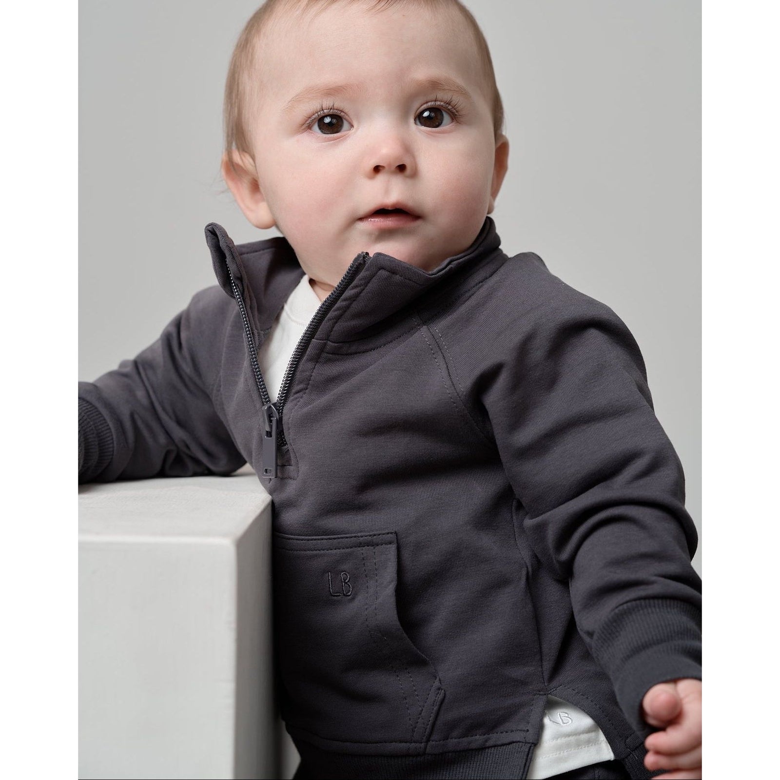 Quarter Zip Pullover - Iron