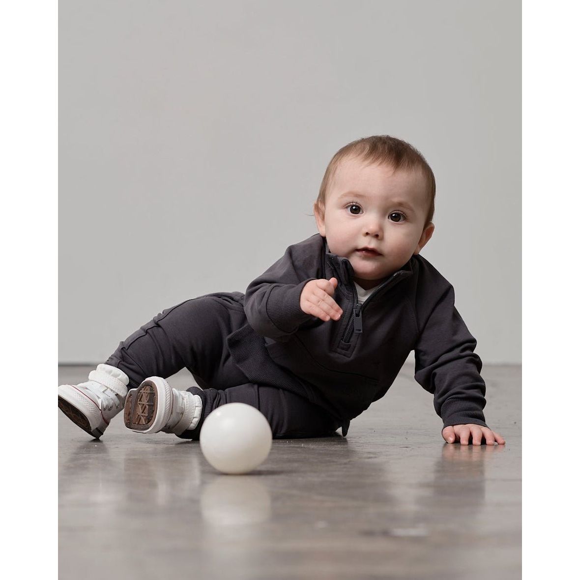Quarter Zip Pullover - Iron