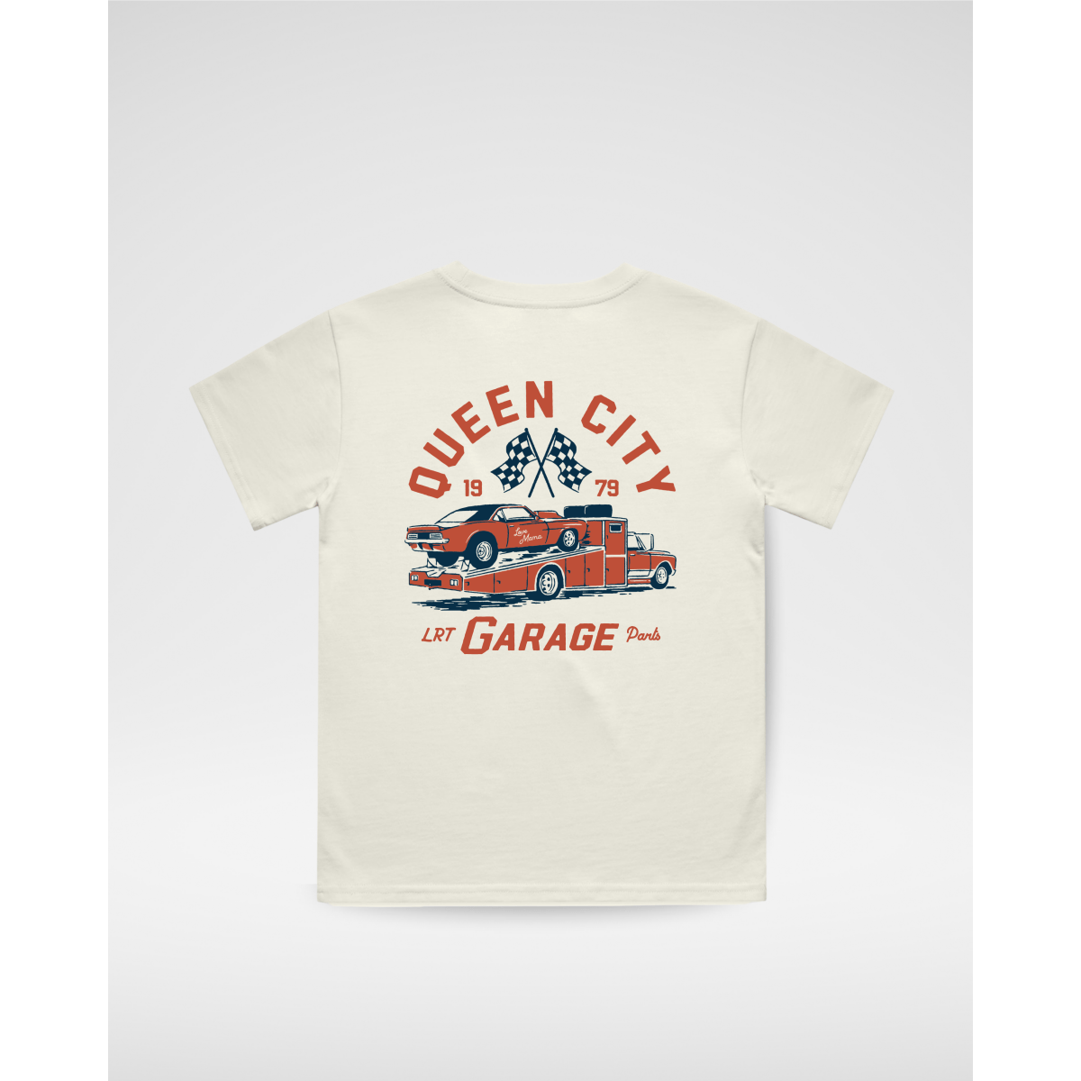 QUEEN CITY GARAGE TEE - VINTAGE CREAM