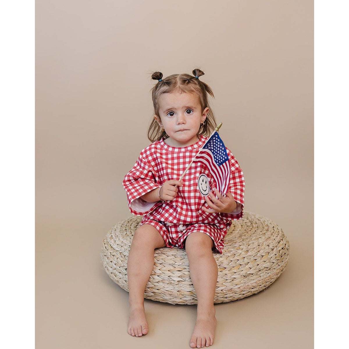 Shorts Set | Red Gingham