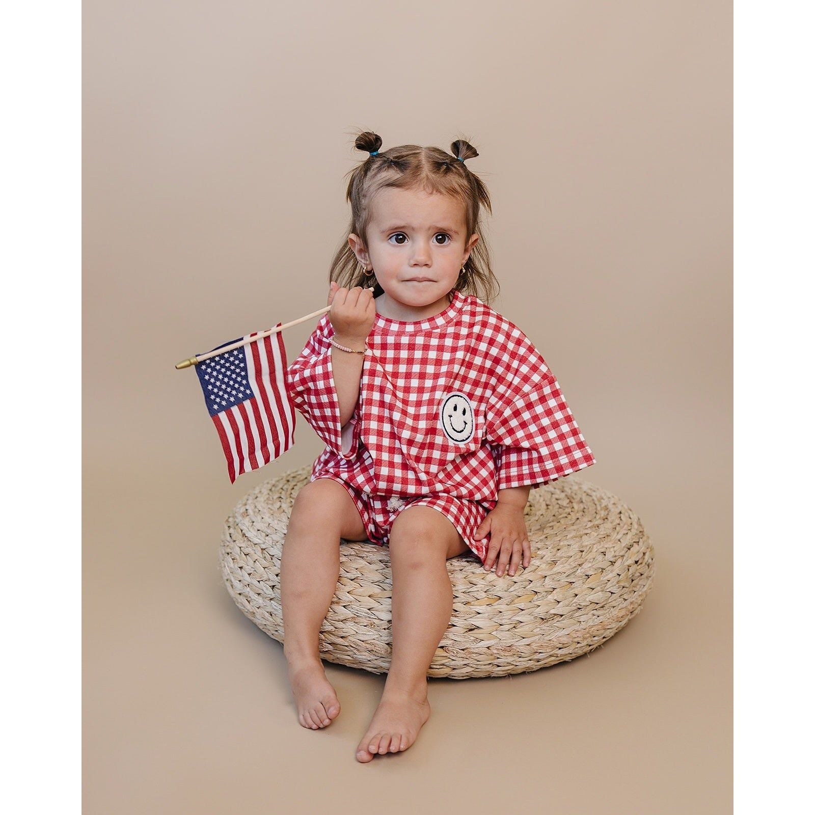 Shorts Set | Red Gingham