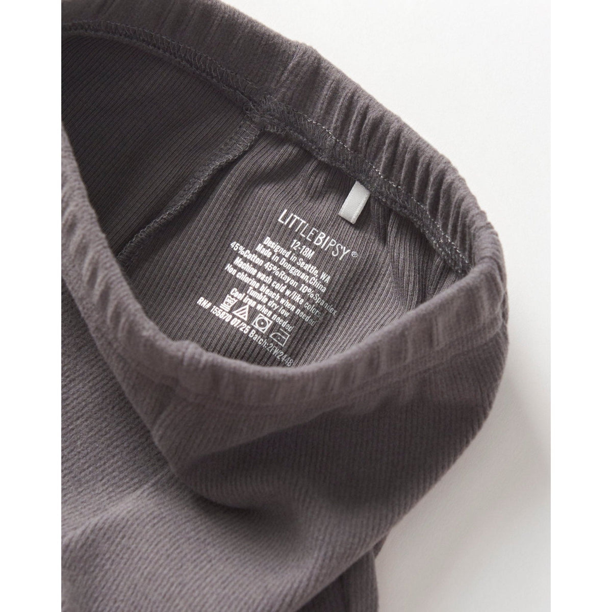 Ribbed Flare Pant - Graphite