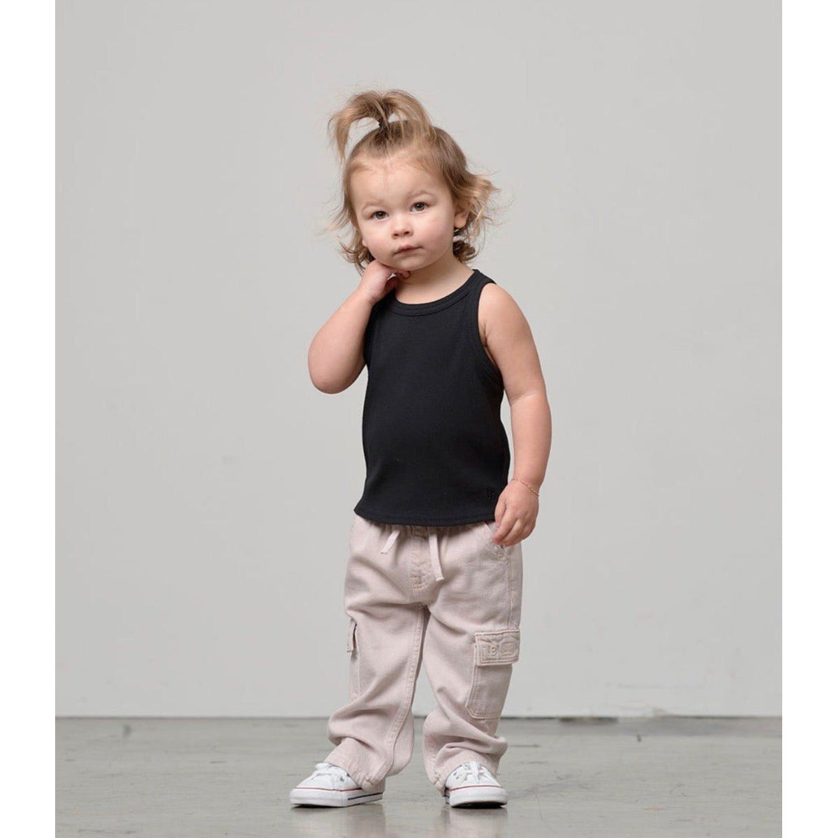 Ribbed Tank - Black