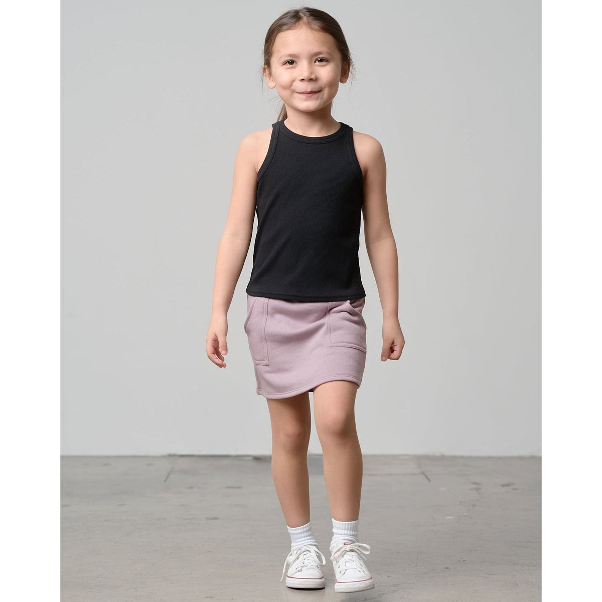 Ribbed Tank - Black