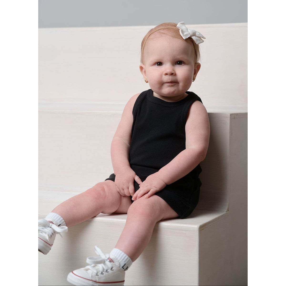 Ribbed Tank - Black