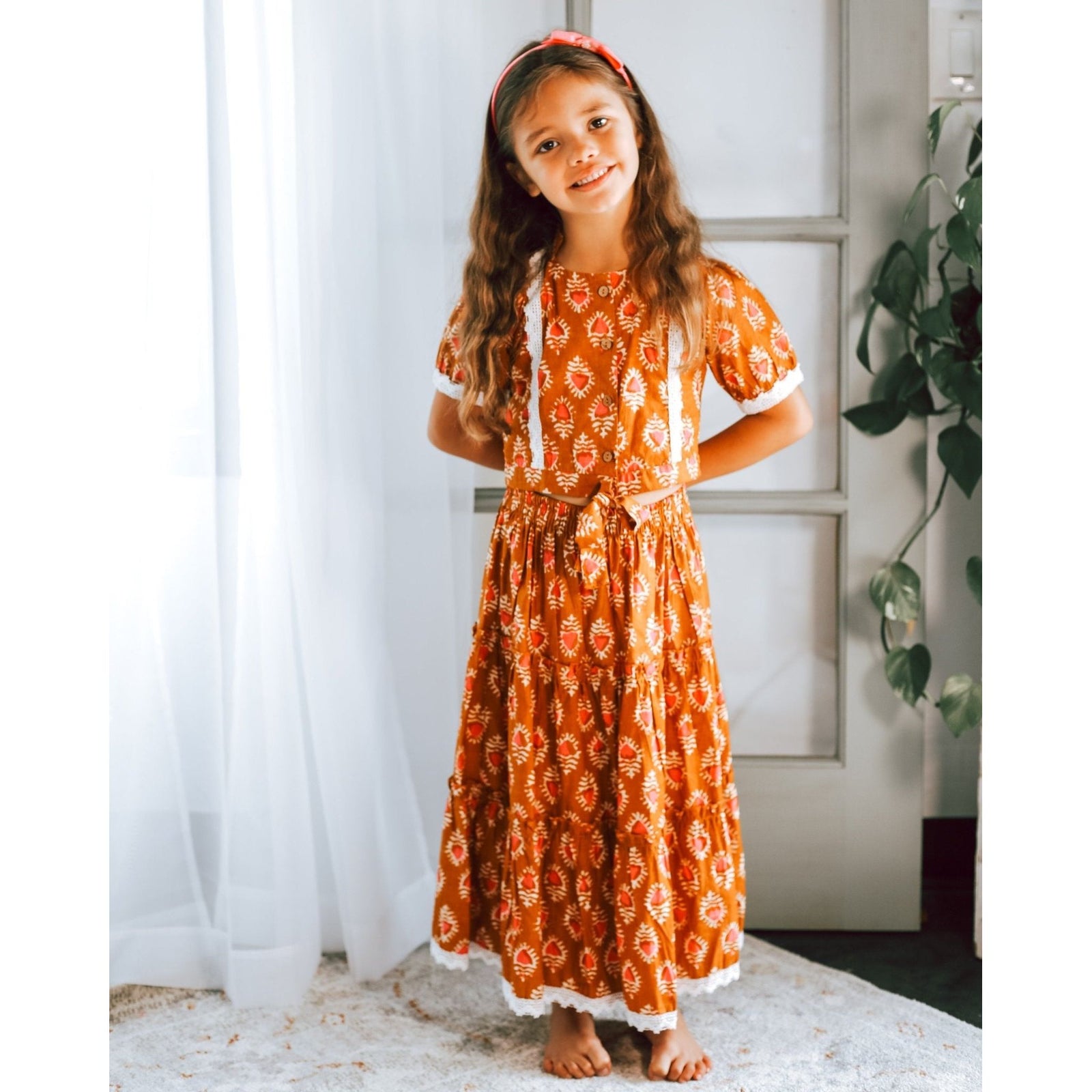 Shaya Lehenga - Rust