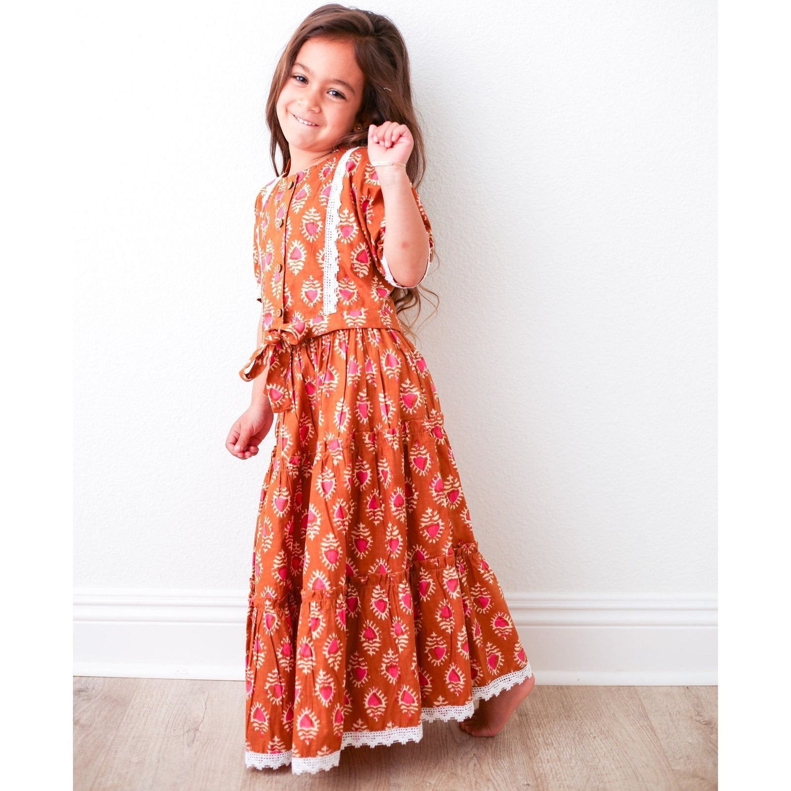 Shaya Lehenga - Rust