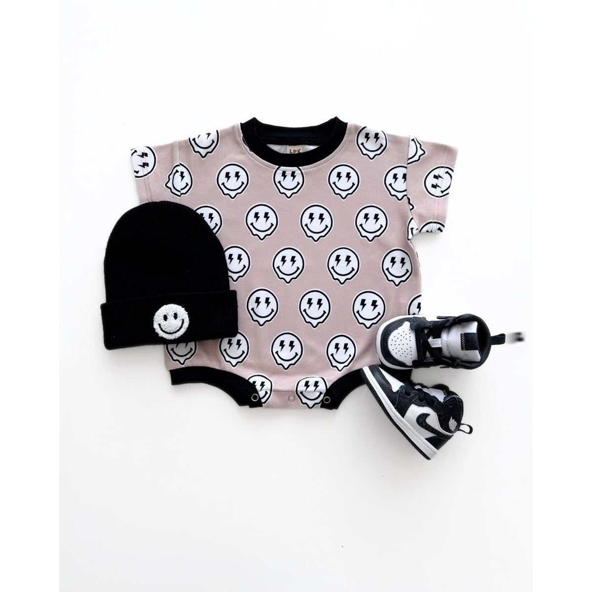 Short Sleeve Bubble Romper | Electric Drippy