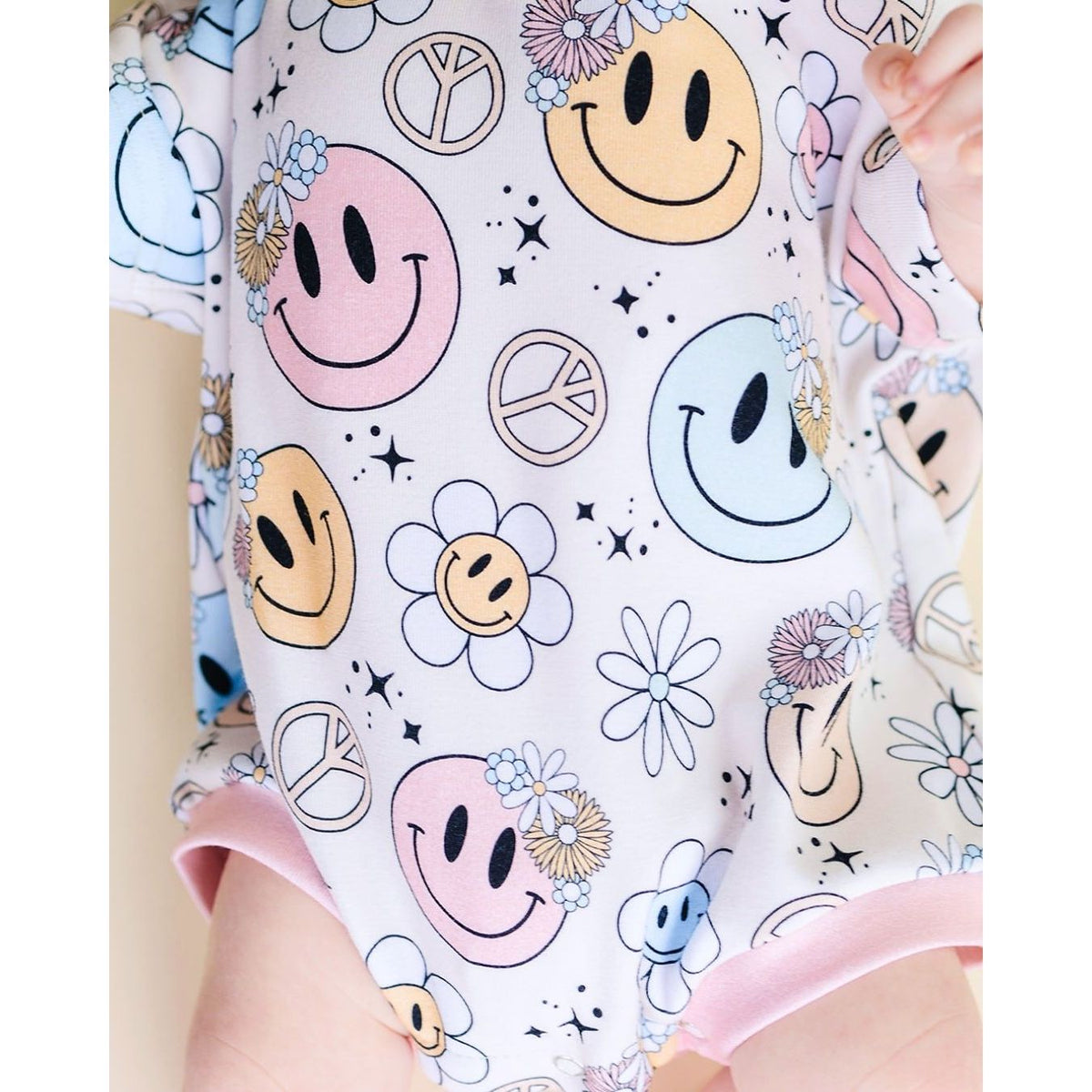 Short Sleeve Bubble Romper | Groovy Girl