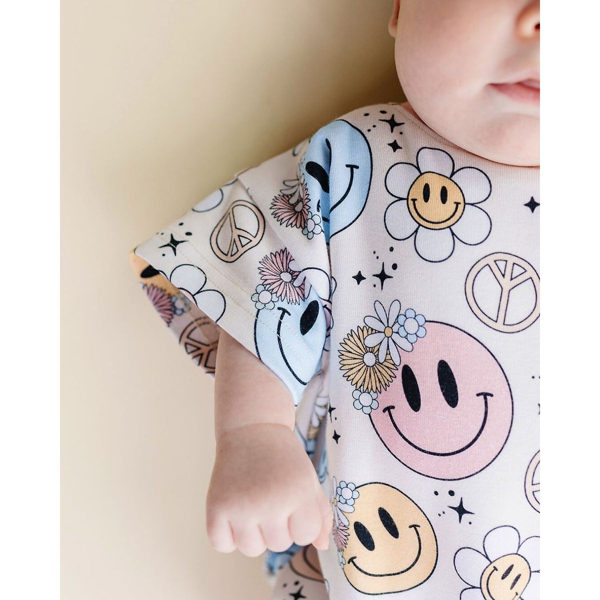 Short Sleeve Bubble Romper | Groovy Girl