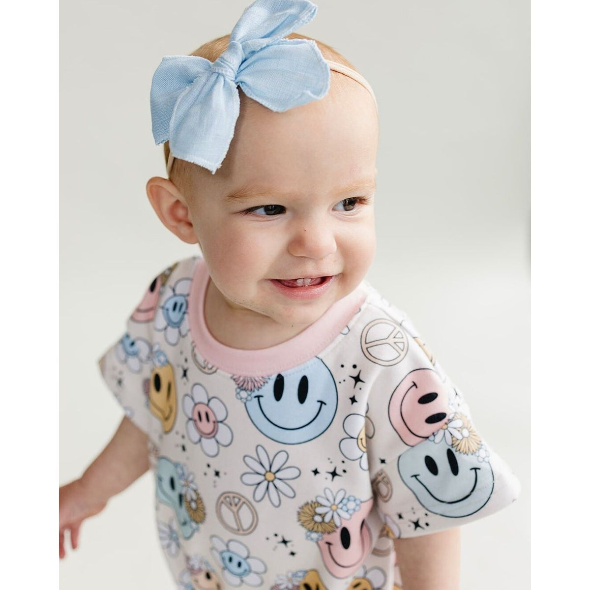 Short Sleeve Bubble Romper | Groovy Girl