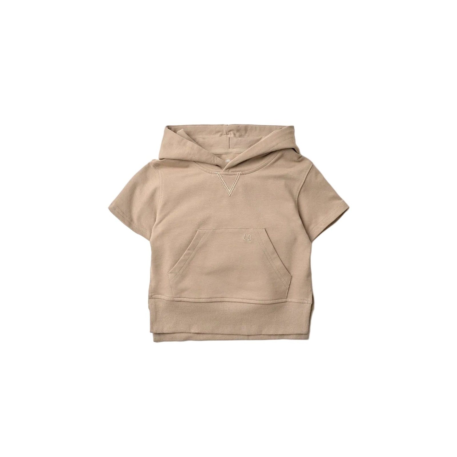 Short Sleeve Hoodie - Driftwood