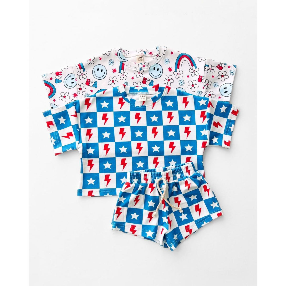Shorts Set | Checks & Stars