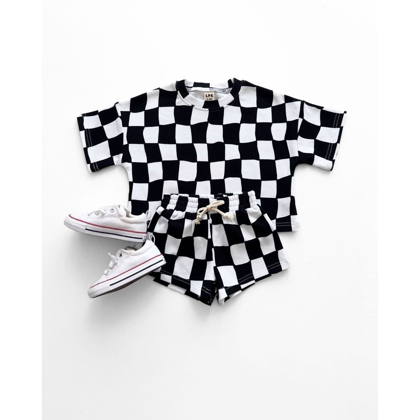 Shorts Set | Wavy Checkered