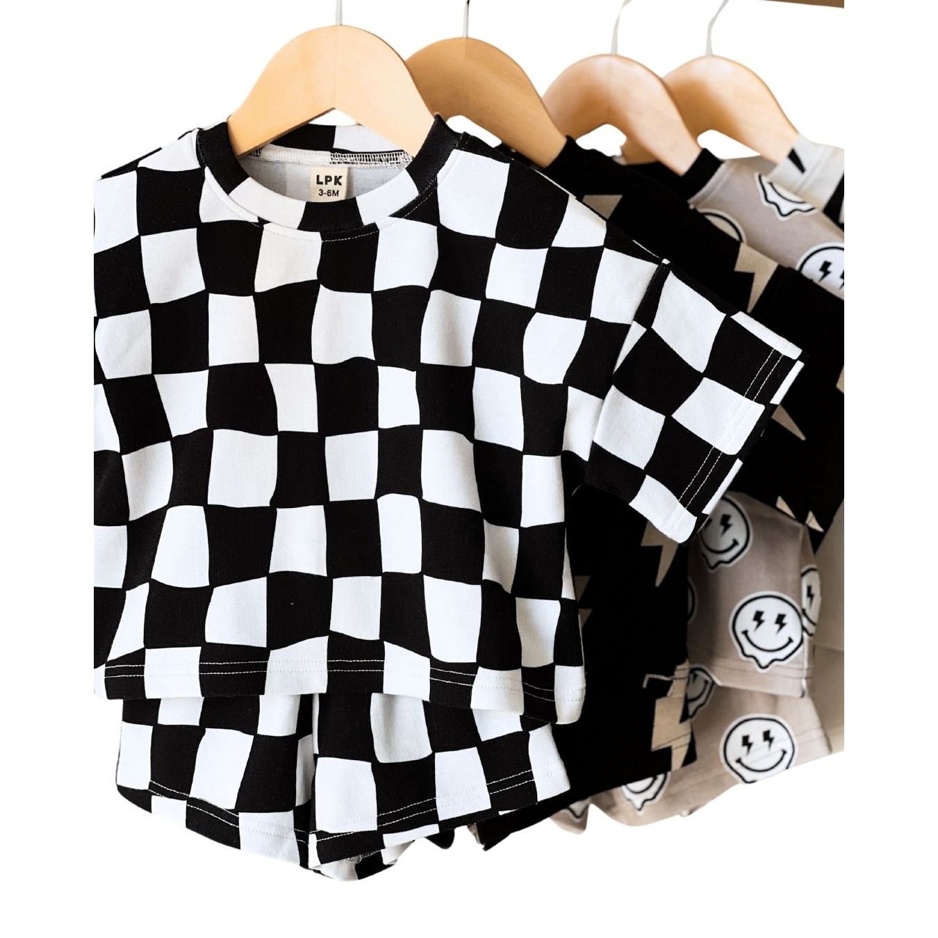 Shorts Set | Wavy Checkered