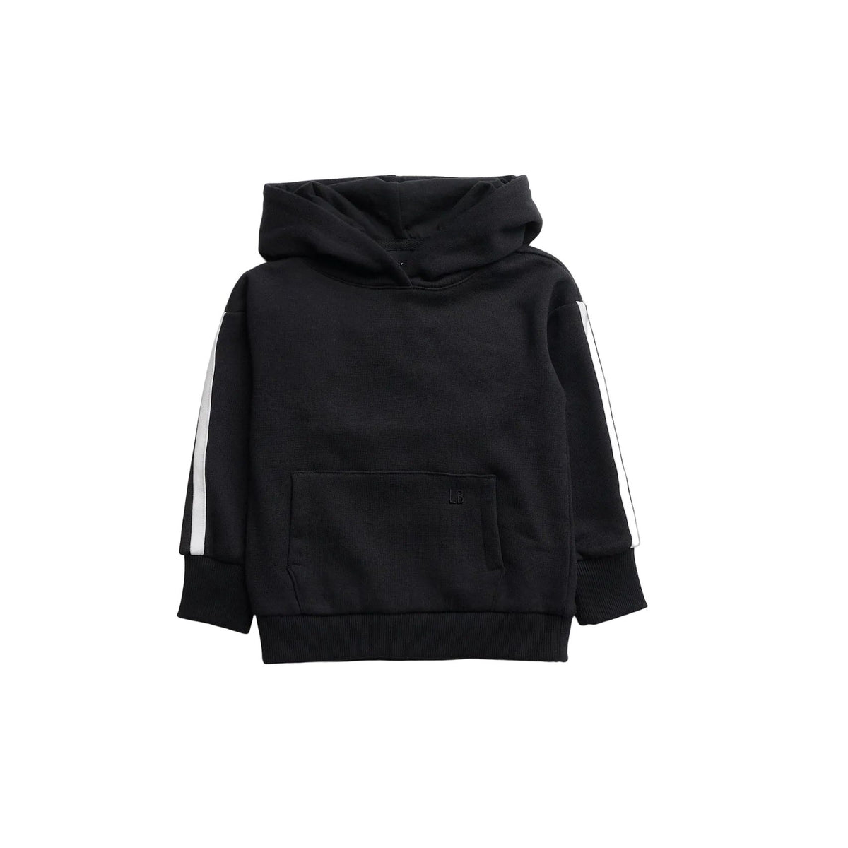 Side Trim Hoodie - Black