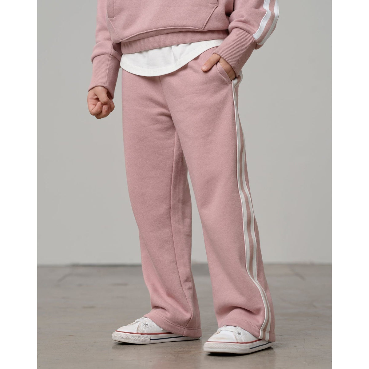 Side Trim Pant - Dusty Rosewood