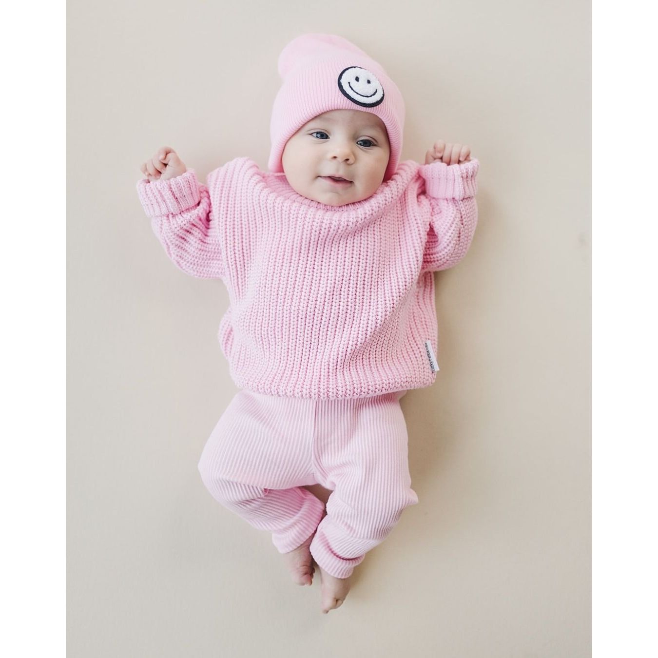 Smiley Beanie | Pink