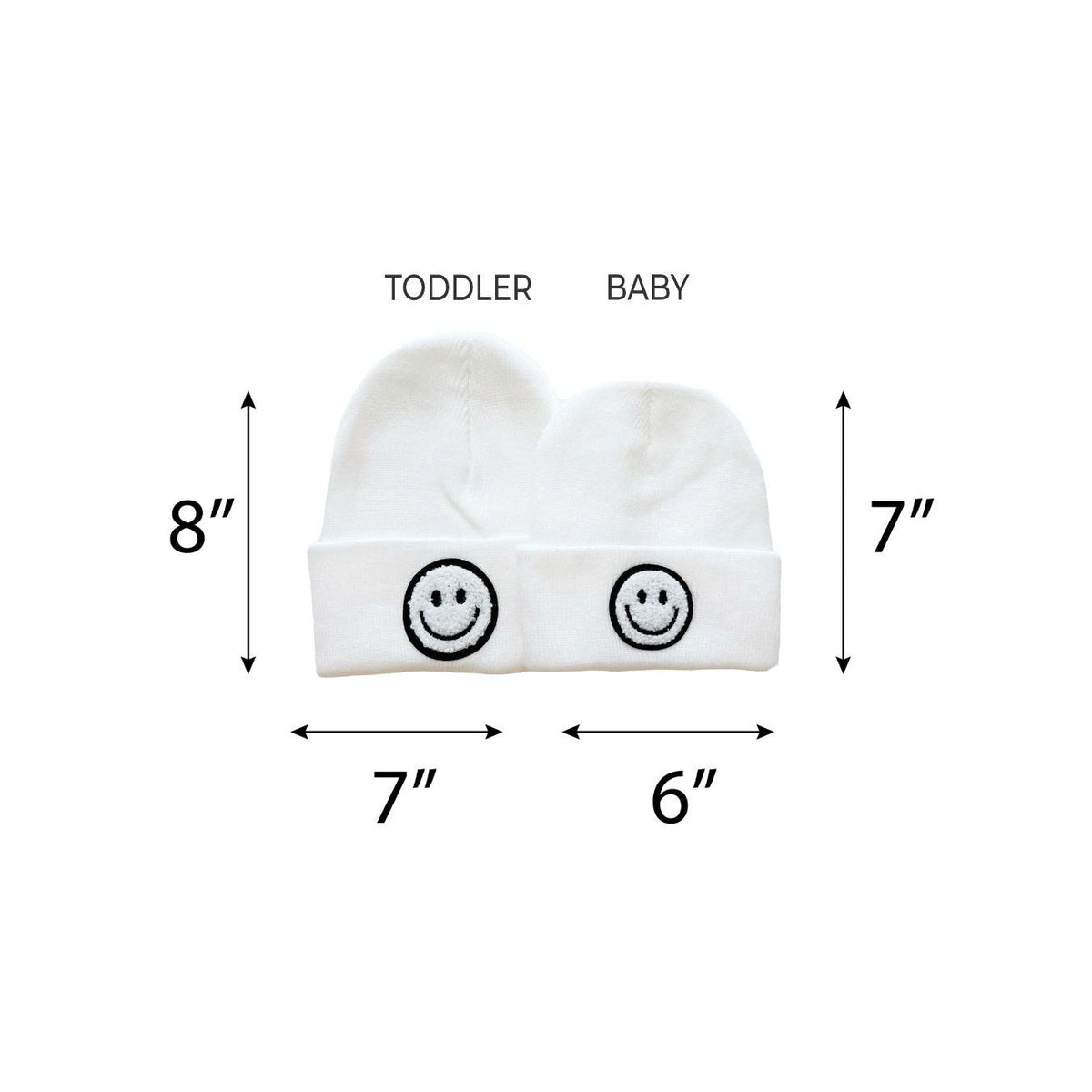 Smiley Beanie | White