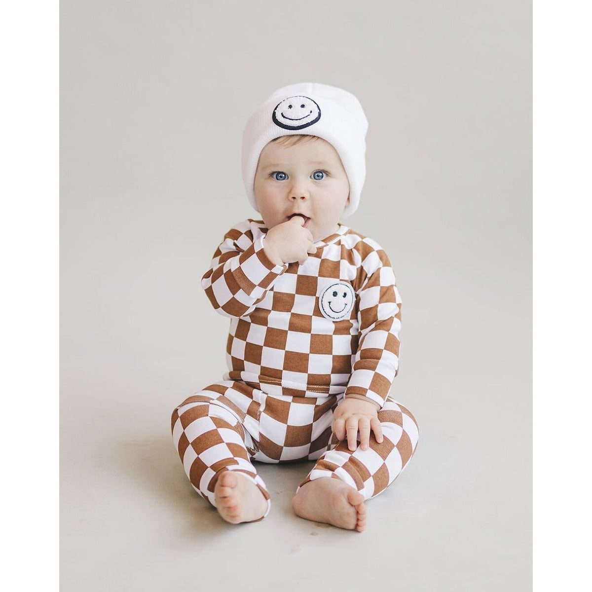 Smiley Beanie | White