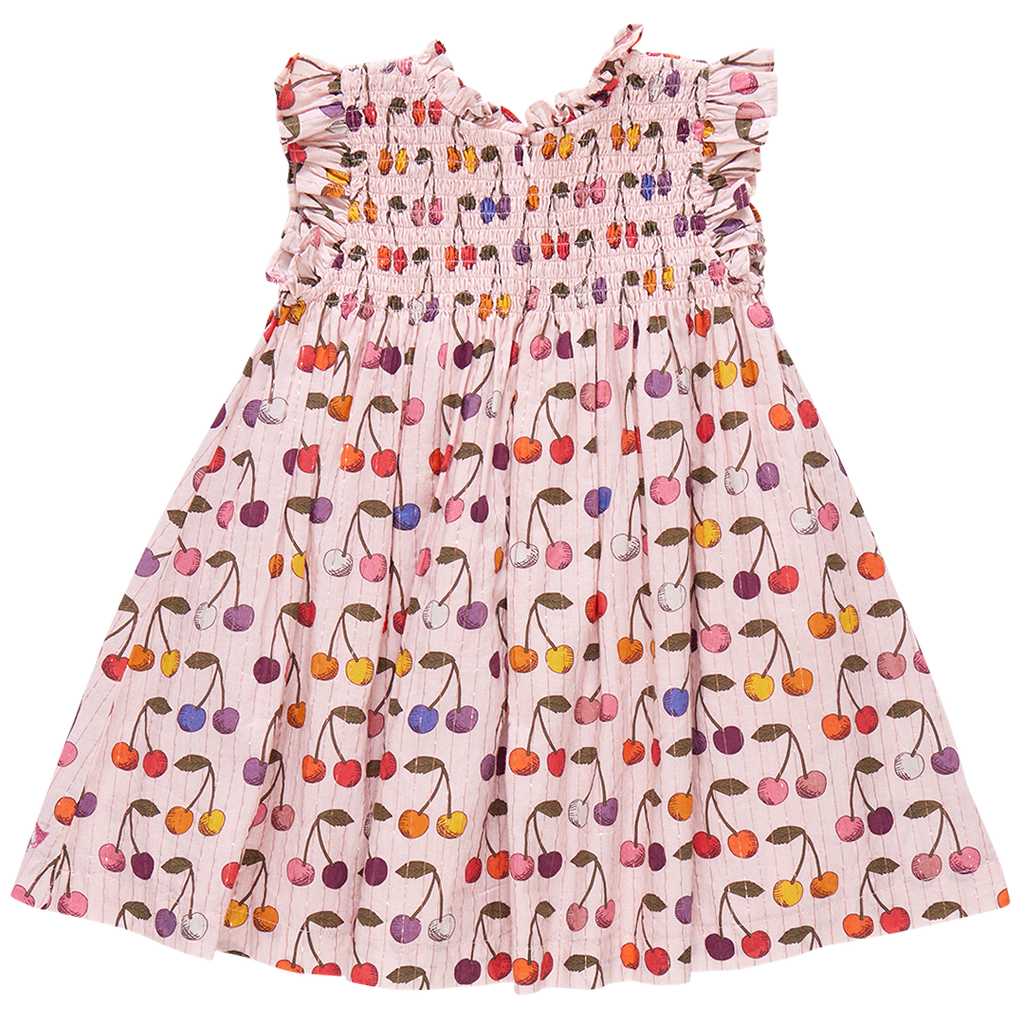 girls stevie dress | cloud pink cherry