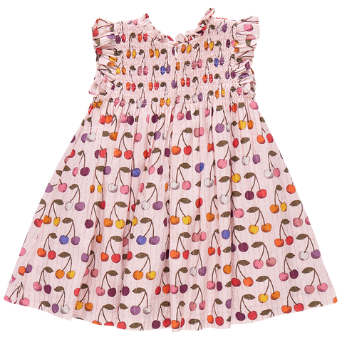 girls stevie dress | cloud pink cherry