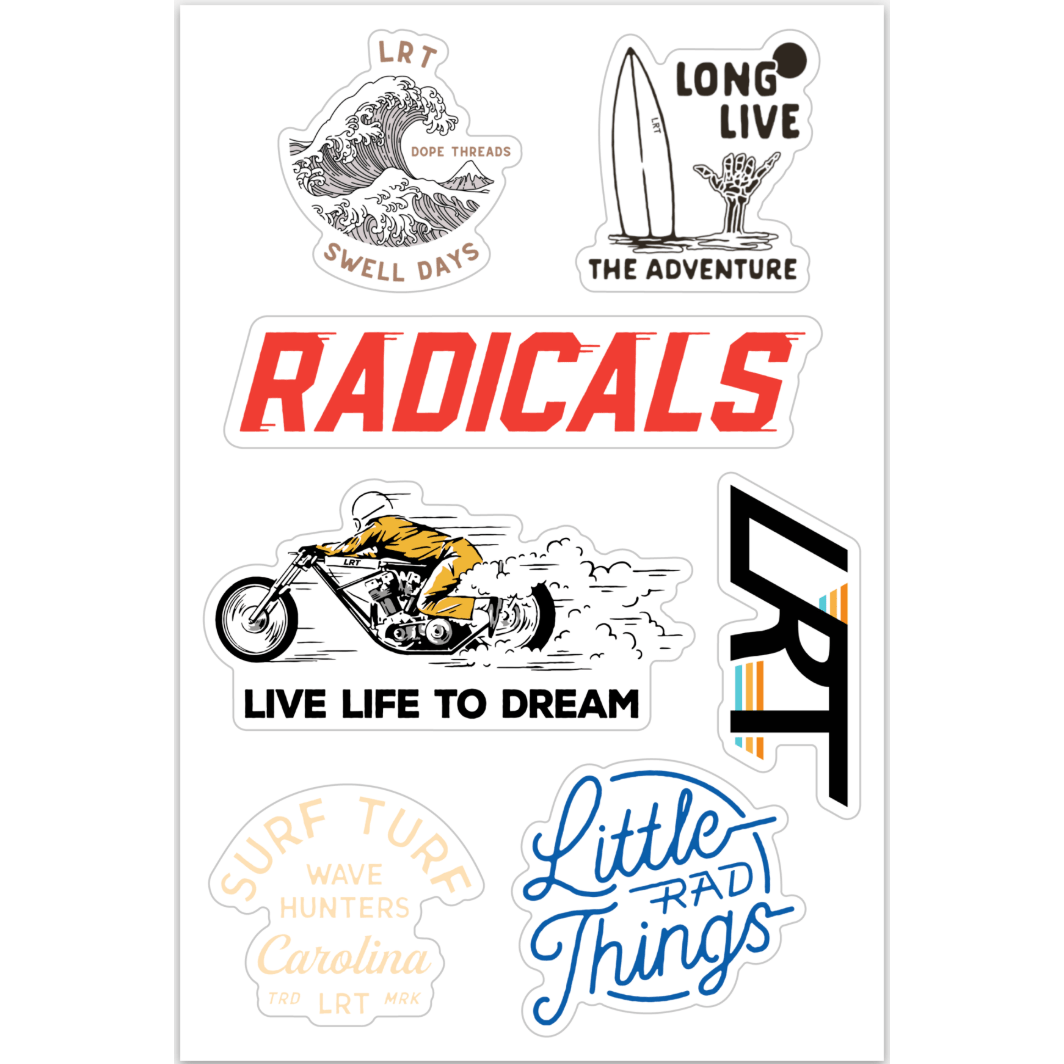 RAD STICKER SHEET