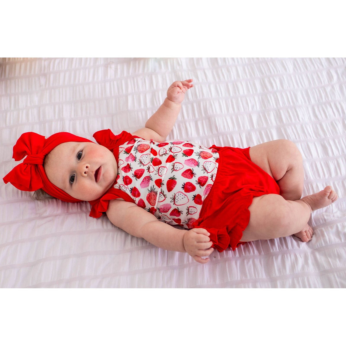 Strawberry Fields Ruffle Bloomer Set