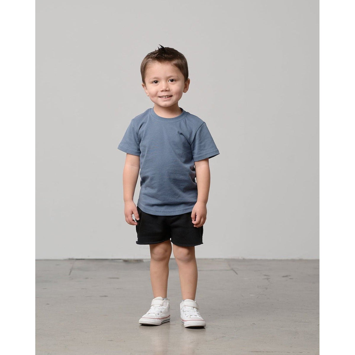 Swoop Elevated Tee - Worn Indigo