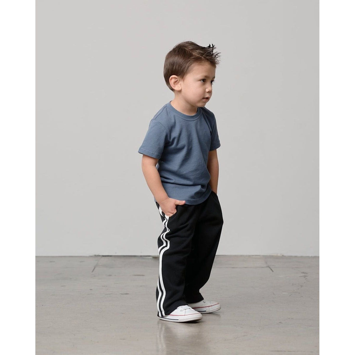 Swoop Elevated Tee - Worn Indigo