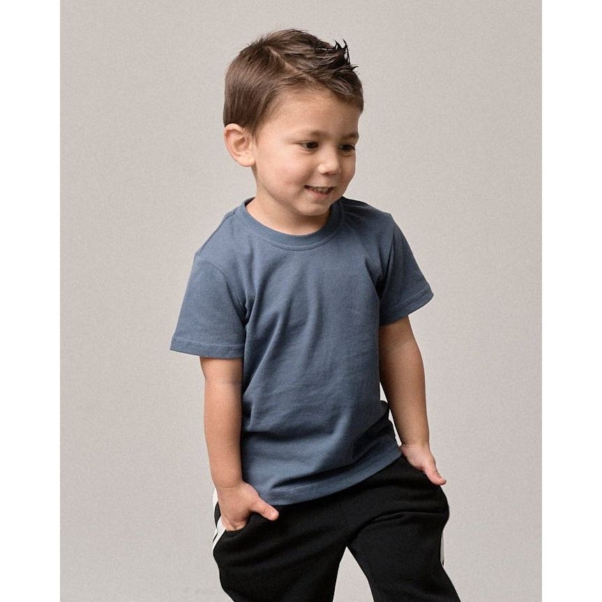Swoop Elevated Tee - Worn Indigo