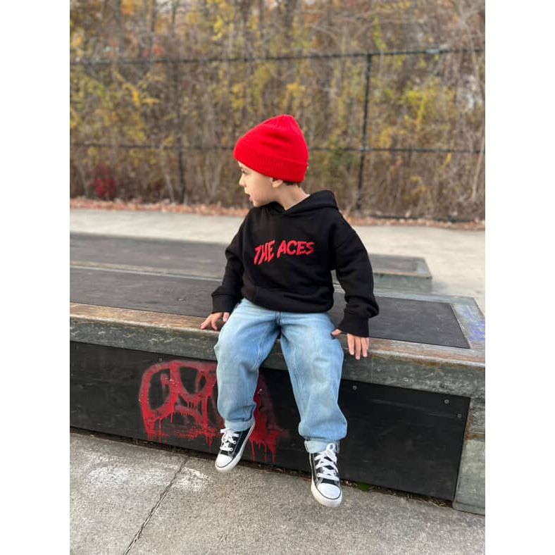 THE ACES HOODIE - RECYCLED BLACK