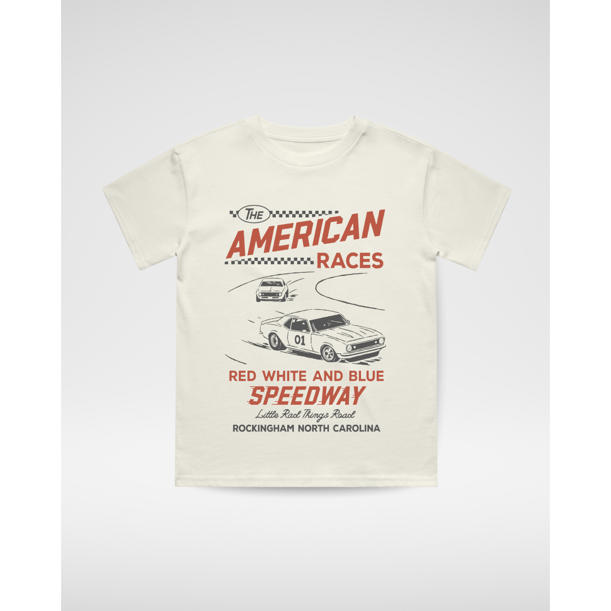 THE ALL AMERICAN RACES TEE - CREAM